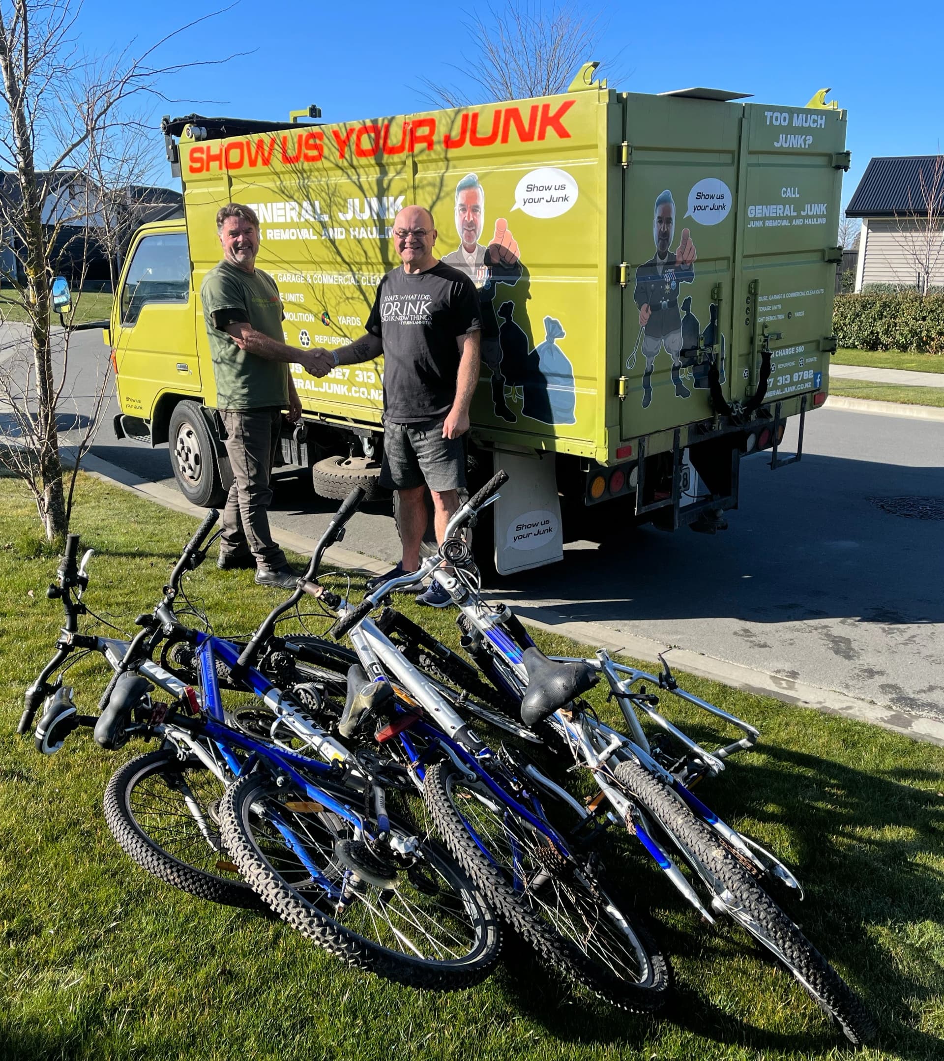 Satisfied customer with General Junk removal team in Christchurch - 5 star service